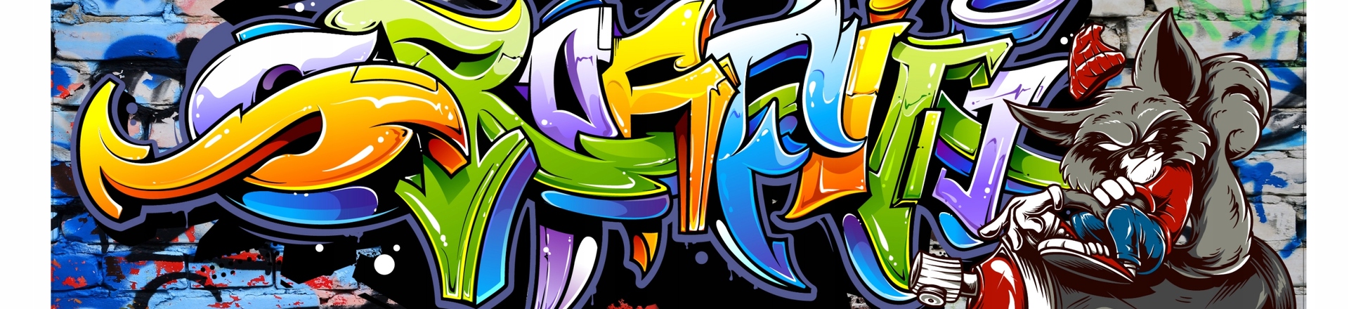Naklejka na sciane grafiti graffiti mlodziezowe